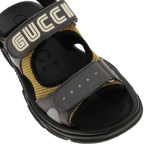 french men sandals gucci black|original Gucci sandals for men.